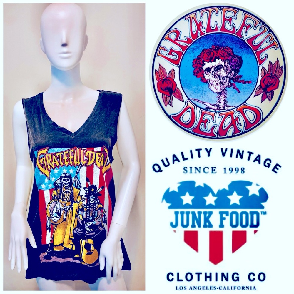 🆕💀JUNK FOOD GRATEFUL DEAD TANK 💀🆕